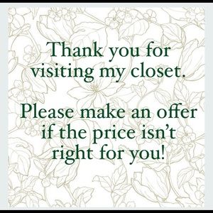 Feel free to make offers! ♥️